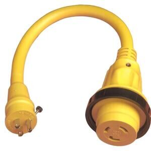 MARINCO 104SPP / Marinco Pigtail Adapter Plus 30A Locking to 15A Locking Screw